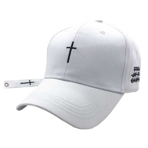 

casquette fashion women men belt baseball black embroidery letter snapback hat casual cotton cross peaked cap bone, Blue;gray