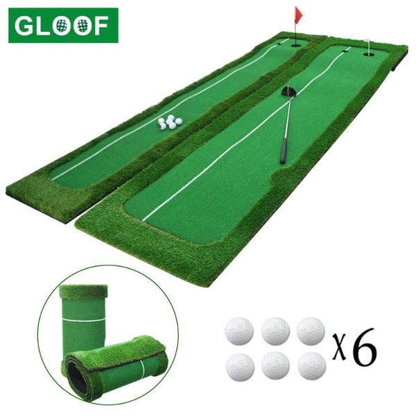 

golf training aids 1 set practice hitting mat,(2 holes) huge turf mat fairway trainer aiming line for indoor outdoor