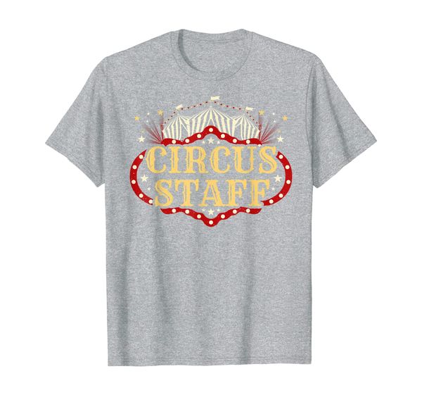 

vintage circus themed birthday party t shirt - event staff t-shirt, White;black