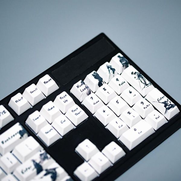 

keyboard mouse combos original cherry profile keycap knight errant keycaps anis layout 5-surfaces dye subbed 104 keys for all mechanical key