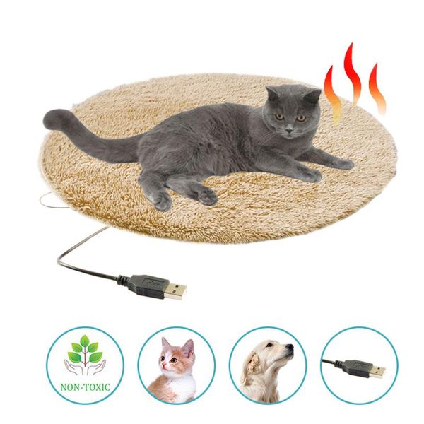 

pet electric blanket heating pad dog cat bed mat waterproof anti-bite adjustable temperature chair cushion beds & furniture