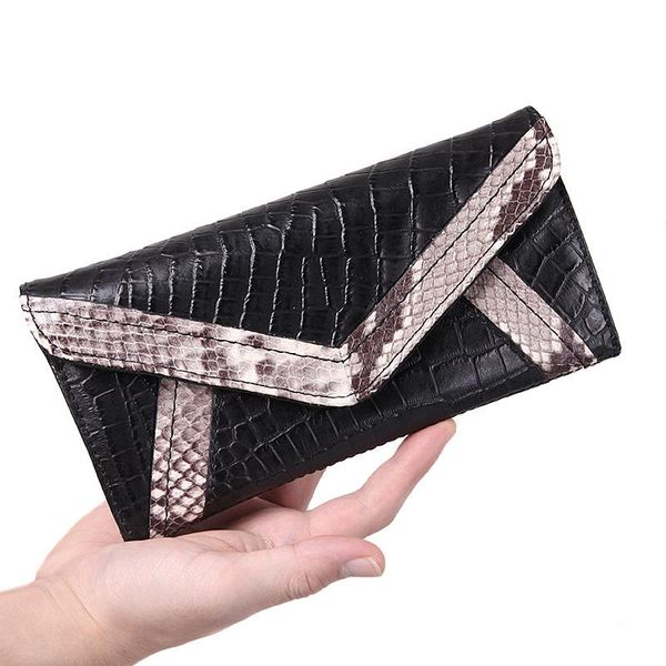 

wallets cobbler legend brand female wallet original genuine leather purse long fashion ladies card holder coins bags for women 2021, Red;black