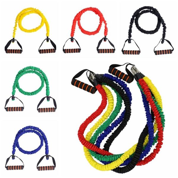 

yoga gum fitness resistance chest expander rope workout muscle rubber elastic bands for sports exercise practical stripes