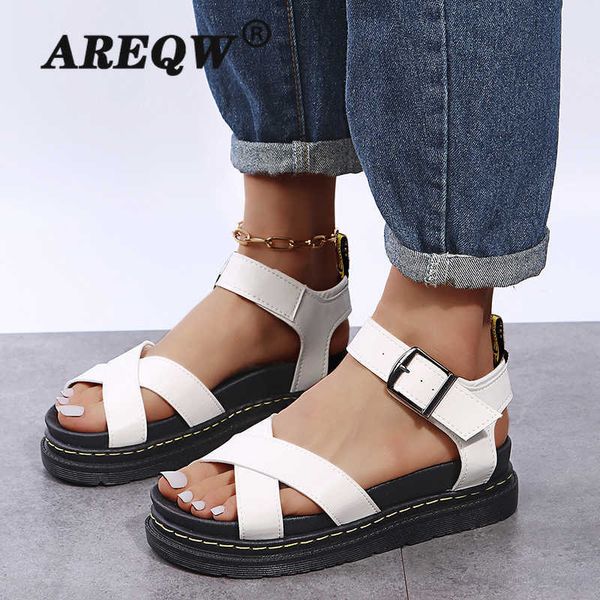 

women's gladiator retro sandals women outdoor platform sandals fashion breathable retro shoes ladies femmes sandales y0721, Black