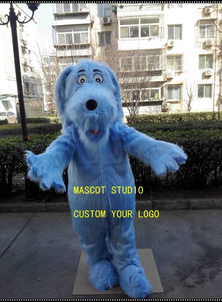 

mascot doll costumeblue plush dog mascot costume custom cartoon character fancy dress mascotte theme carnival costume anime kits41699, Red;yellow