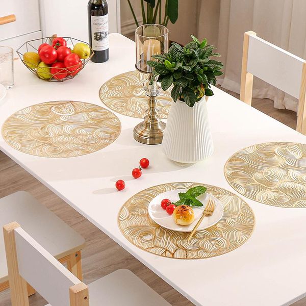 

mats & pads pvc hollow clouds oil resistant non-slip kitchen placemat insulation pad dish coffee cup table mat home decor 51075
