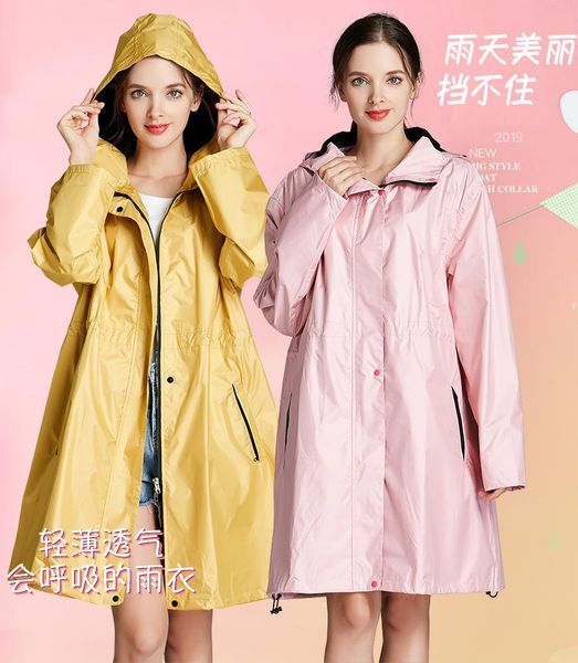 

raincoats zhouxiaoxiao short thin raincoat women pink waterproof windproof hooded light hiking rain coat ponchos jacket cloak raingear