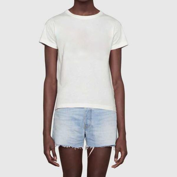 

women's t-shirt women 2021 fashion tees casual luxury print t shirts summer female outerwear loose cotton shirt, White