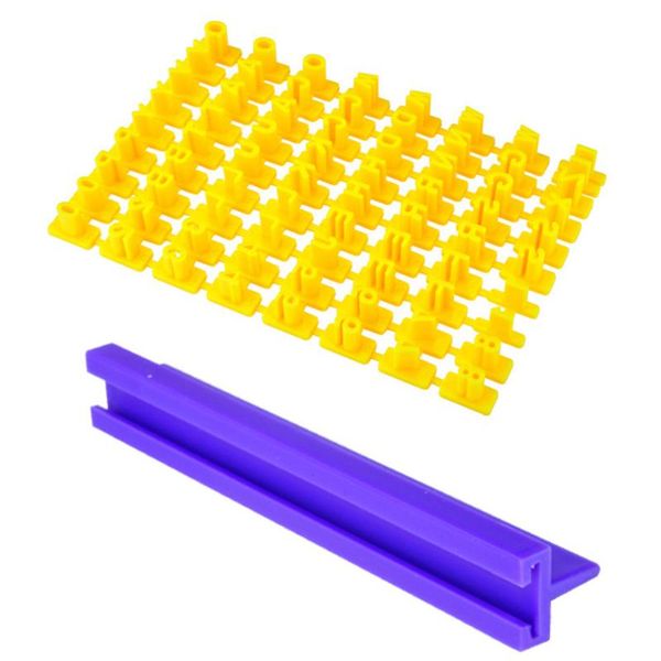 

72pcs accessories letters mold decorating biscuits cookie kit party baking tool plastic cake number set diy stamp fondant pastry moulds