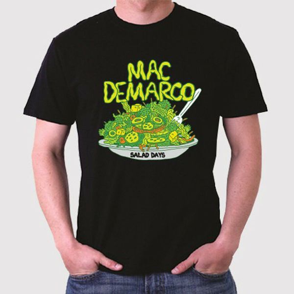 

new mac demarco salad days men's black t-shirt size s to 3xl, White;black