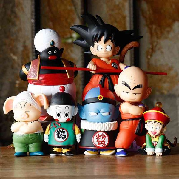 

seven dragon beads hand-made fried rice dumplings crane immortal apprentice ghost baby jing'an doll model car decoration gift