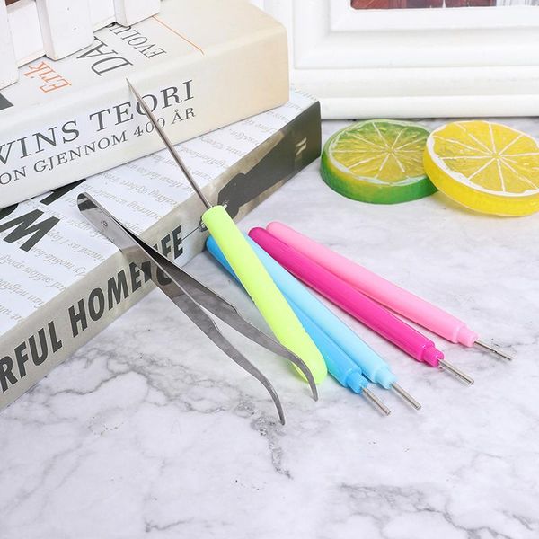 

other arts and crafts 6pcs tweezer quilling needles slotted pen kit paper diy set for classroom shop wedding party decoration tools