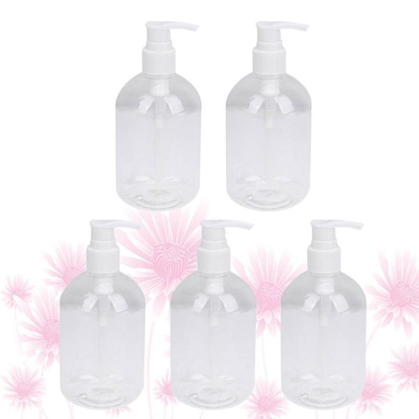 

storage bottles & jars 5 pcs 350ml useful shower containers toiletry refillable shampoo container liquid bottle for home bathroom (