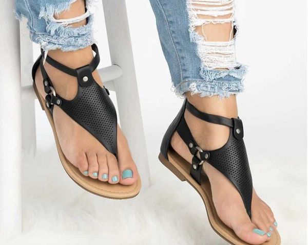 

sandals style flat women's 2021 retro comfortable balloon toe, Black
