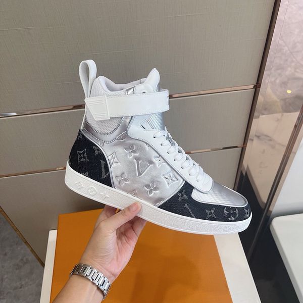 

high-leather men's shoes fashion brand casual luxury comfortable designer lace-up men's sneakers, Red;white