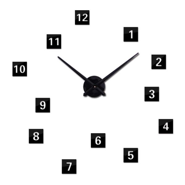 

wall clocks clock europe quartz watch still life stickers home decoration living room large acrylic mirror sticker