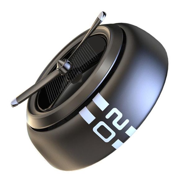 

interior decorations solar rotating car perfume seat decoration instrument(grey)