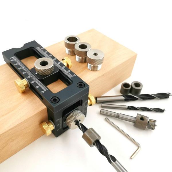 

professional hand tool sets 2 in 1 drill punch positioner locator jig for baby crib cross oblique flat head puncher bed cabinet screw woodwo