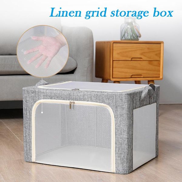

storage bags box large capacity clothes bag organizers with transparent window for bed sheets blanket lbe
