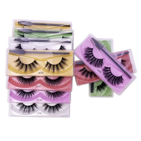 

series mink lashes wholesale 5/20/50/100 pcs 3d eyelashes natural false fluffy volume makeup in bulk