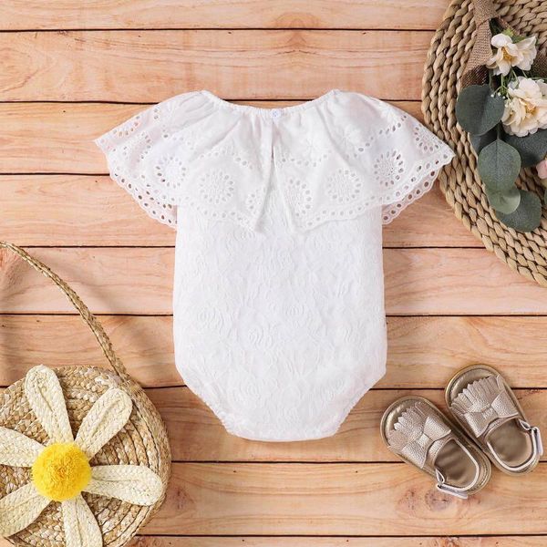 

rompers toddler baby girls summer pure color sleeveless breathable romper casual clothes girl for 1 year old#5, Blue