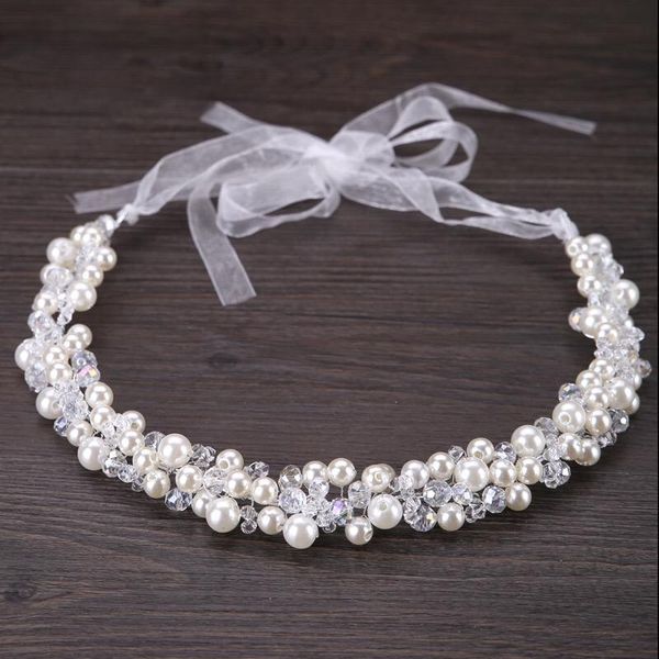 

hair clips & barrettes -selling bridal handmade pearl headband crystal accessories wedding dress jewelry, Golden;silver
