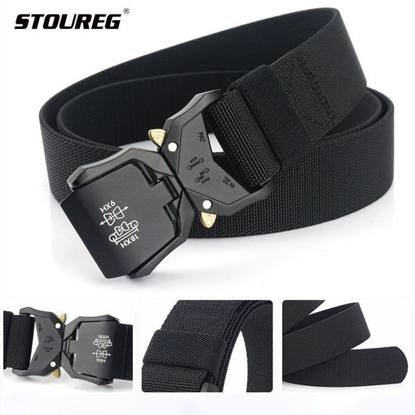 

waist support breathable outdoor battle belt,adventure metal quick release tactical belt waistband,men's thick nylon belts, Black;gray