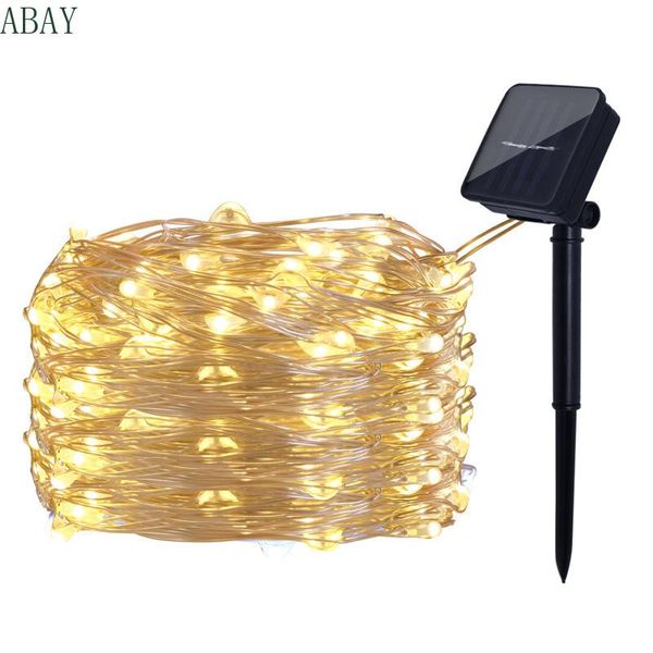 

solar light waterproof fairy garland lights string outdoor holiday christmas party wedding lamp decora led strings