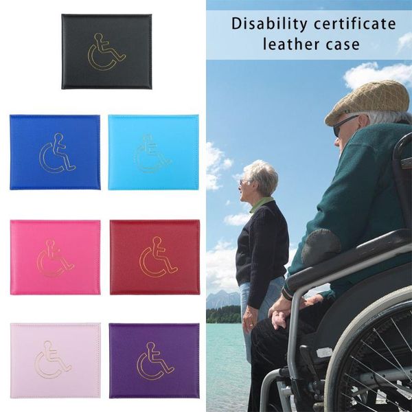 

card holders permit display europe certificate protection cover identity badge disabled mobility holdere document sleeve, Brown;gray
