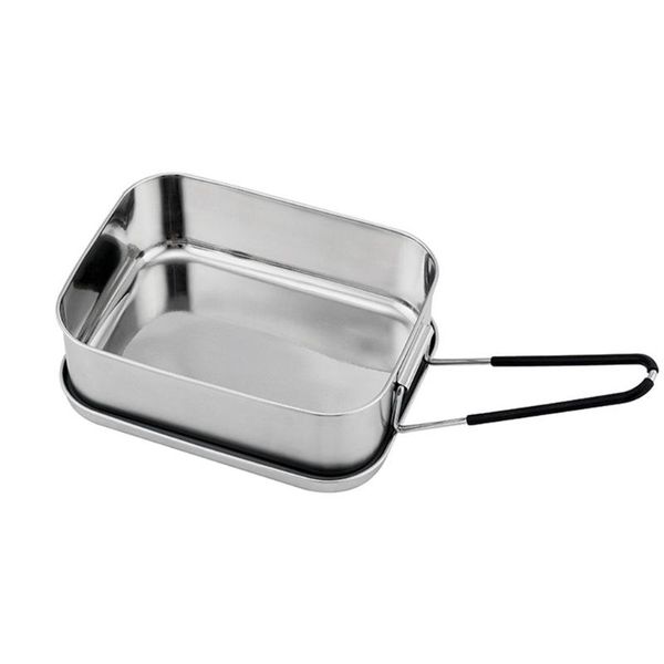 

dinnerware sets leak proof stainless steel lunch container large bento boxes metal box for kids adults lockable clip bpa 28gf