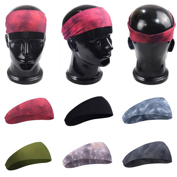 

men women elastic sport hairbands head band absorbent cycling yoga sport sweat headbands headwear hair accessories safety band, Silver
