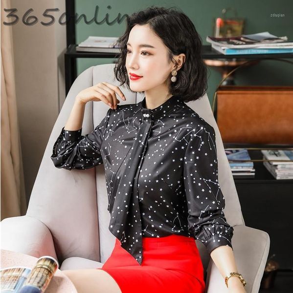 

women's blouses & shirts ol styles ladies fashion spring autumn long sleeve women and business work wear female clothes blouse, White
