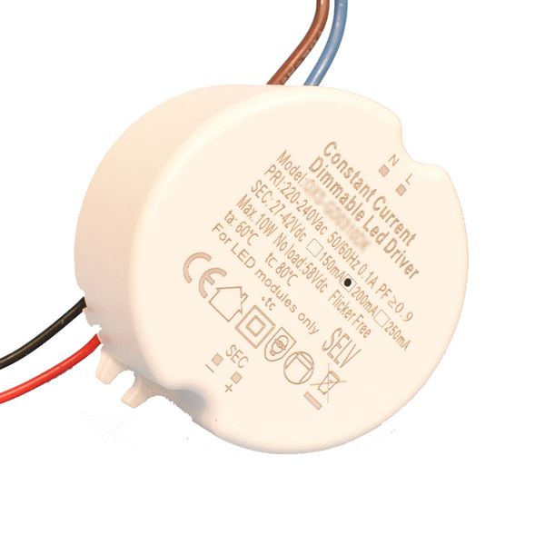 

thermal paste d40mm round dimmable driver 220v 8w lighting transformer 200ma for tracking lamp surface mounted light internal power supply l