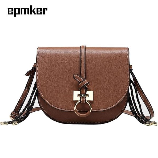 

evening bags epmker halfmoon shoulder bag metal ring crossbody fashionable purses and handbags luxury designer cute side little