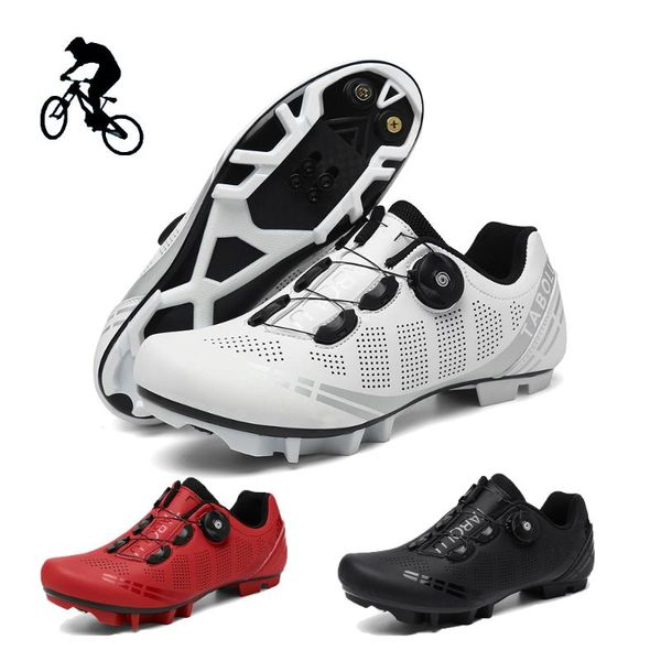 

mtb cycling shoes road sneaker bicycle sneakers male bike professional athletic self-locking footwear, Black