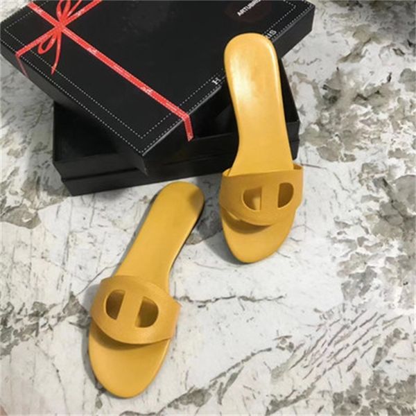 

80% off shoes women designer brand slippers, natural leather sandals, fashion flat shoes, Black