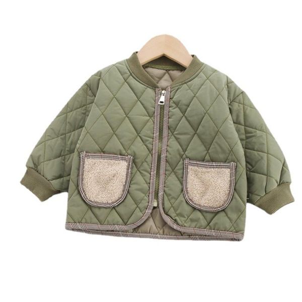 

down coat winter baby girls clothes children thick cotton clothing boys jacket kids zipper toddler casual costume infant, Blue;gray