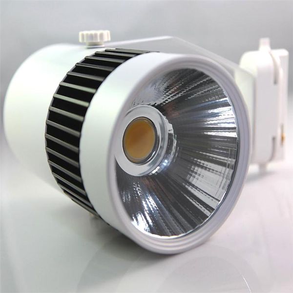 

white black cob led track light 30w spot ceiling spotlight lamp ac85-265v lights