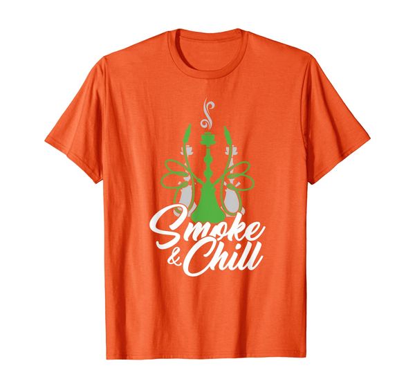 

awesome smoker ganja smoking smoke and chill t-shirt, White;black