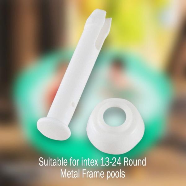 

pool & accessories 24pcs plastic joint pins 2.36inch extra rubber seals replacement parts cap swimming tools