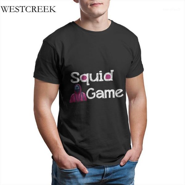 

men's t-shirts westcreek wholesale triangle squid game o-neck street men clothing 1868461, White;black