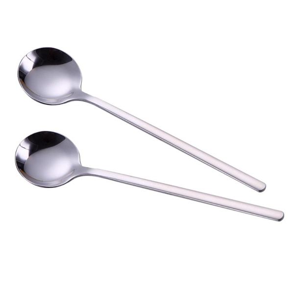 

pcs stainless steel round spoons coffee bouillon for foodservice (silver)
