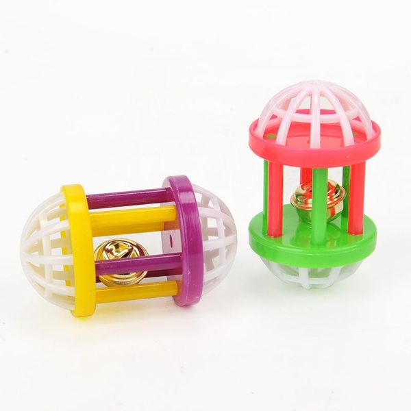 

cat toys funny plastic toy with dumbbell jingle cute pet dog training sound small scratching