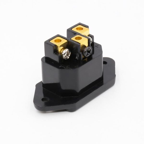 

smart power plugs 10pcs hi-end ac iec inlet female, 24k gold plated hifi chassis socket