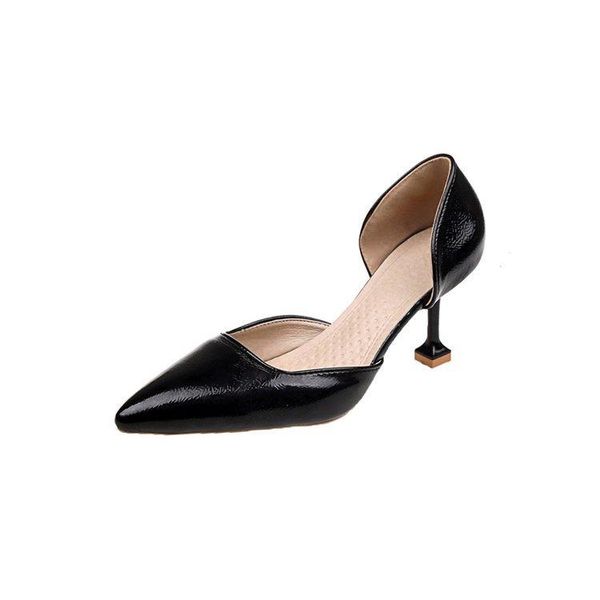 

high heel shoes women's 2021 style spring korean-style pointed sandals fashion thin heeled, Black