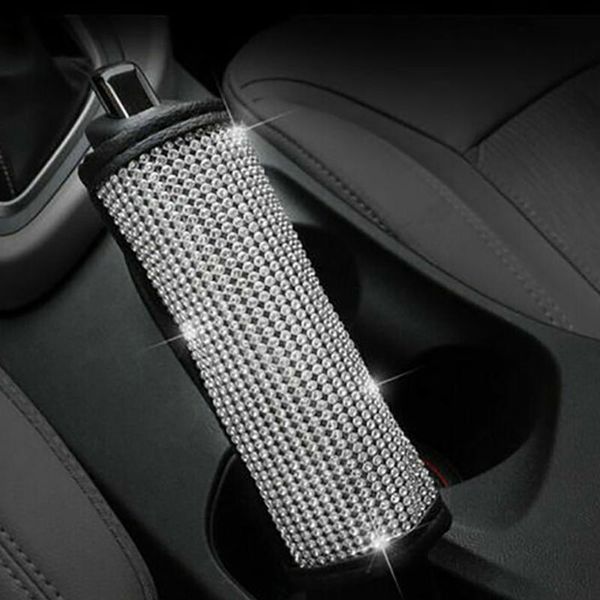 

shift knob bling car handbrake cover gear crystal rhinestones shiny accessories