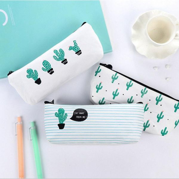 

pencil bags 77jc large capacity pen case pouch cosmetic storage bag zippered desk organizer for children home travel school