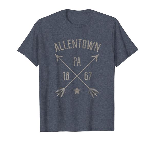 

allentown pa t shirt distressed boho style home city, White;black