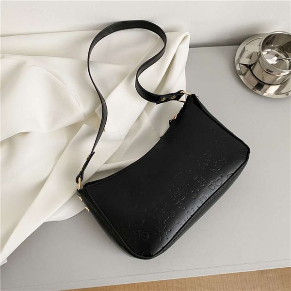 

2021 spring bag women's bag fashion korean embossed underarm simple one shoulder