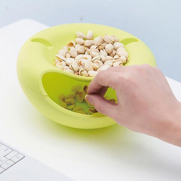 

bowls creative shape lazy bowl perfect for and dry snack storage box indoor outdoor multifunction fruit plate organizer phone holder